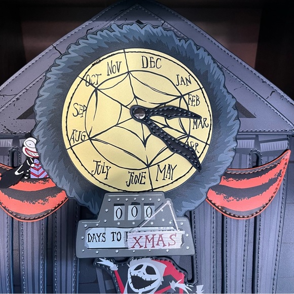 Loungefly Disney Nightmare Before Christmas Town Hall Mini Backpack - Picture 4 of 16